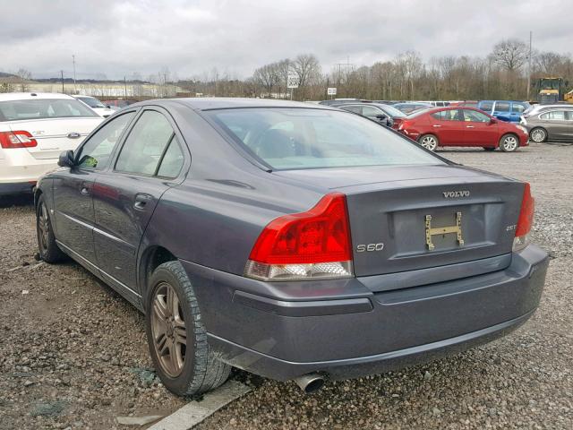 YV1RS592662501968 - 2006 VOLVO S60 2.5T GRAY photo 3