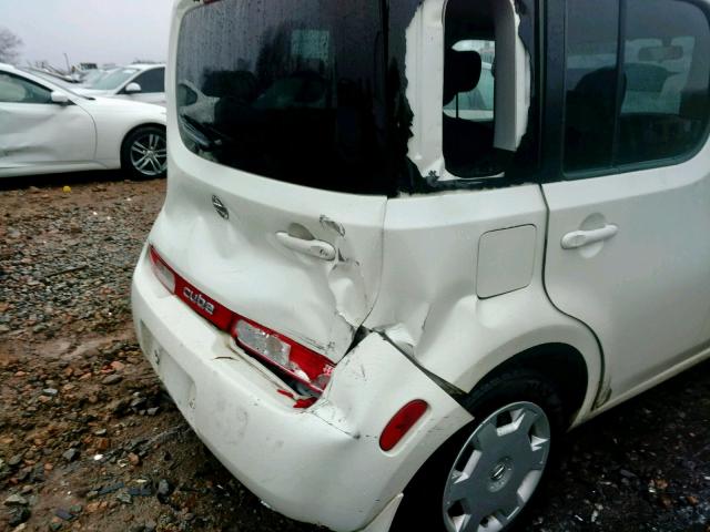 JN8AZ2KR2BT212745 - 2011 NISSAN CUBE BASE WHITE photo 9