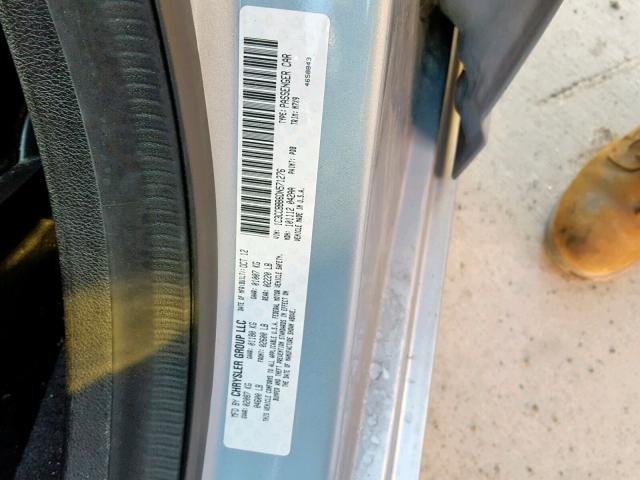 1C3CCBBB6DN571276 - 2013 CHRYSLER 200 TOURIN BLUE photo 10