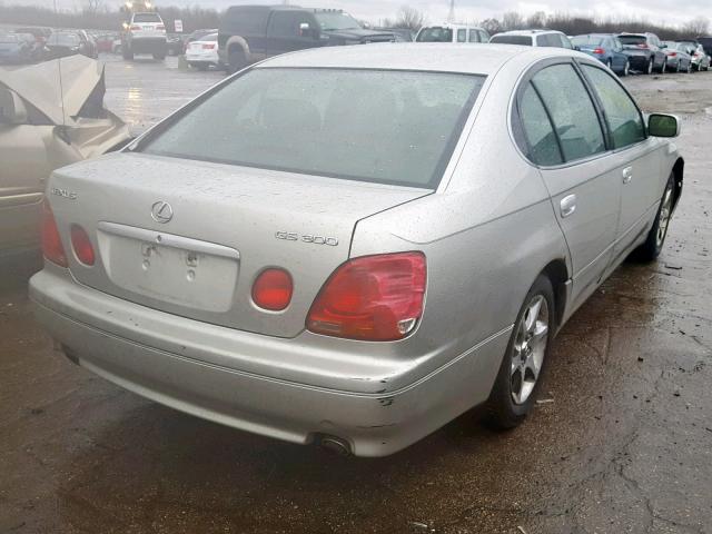 JT8BD69S620155089 - 2002 LEXUS GS 300 SILVER photo 4