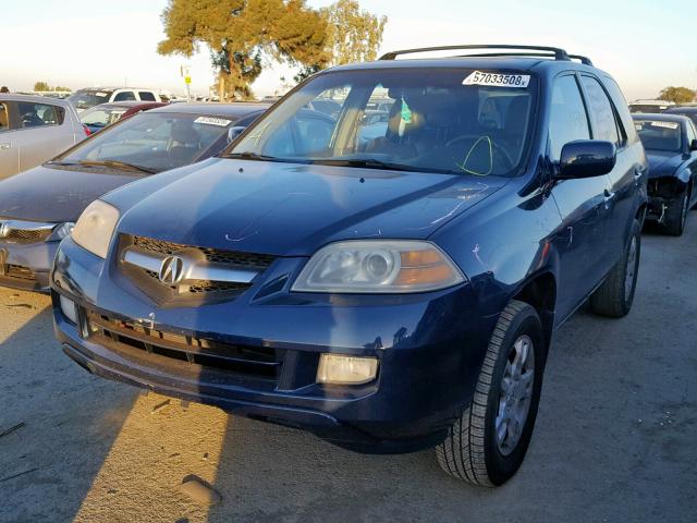 2HNYD18705H501708 - 2005 ACURA MDX TOURIN BLUE photo 2