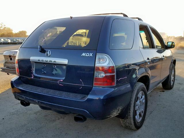 2HNYD18705H501708 - 2005 ACURA MDX TOURIN BLUE photo 4