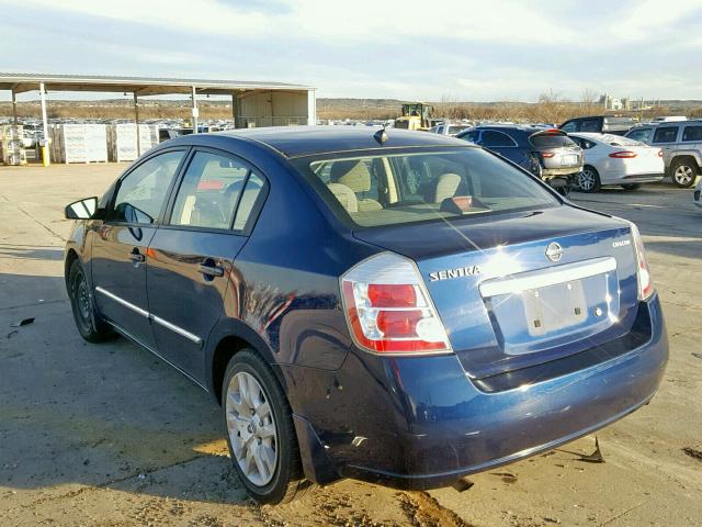 3N1AB6AP9AL639496 - 2010 NISSAN SENTRA 2.0 BLUE photo 3