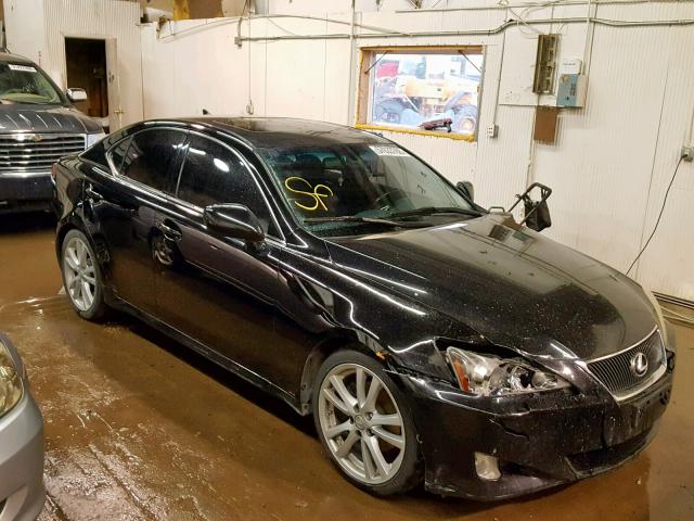 JTHBK262875044296 - 2007 LEXUS IS 250 BLACK photo 1