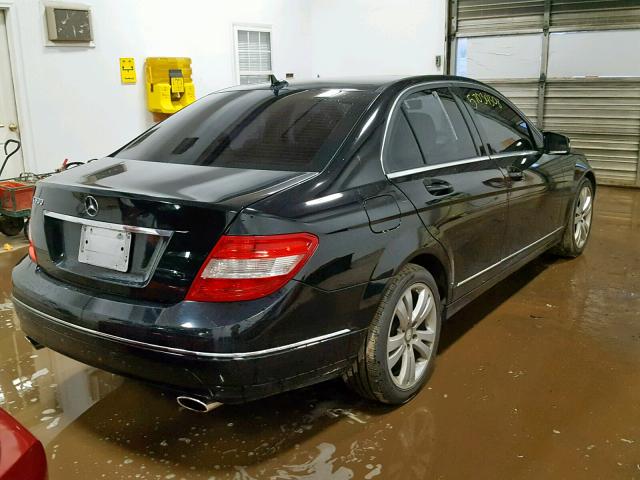 WDDGF5EB8BR141570 - 2011 MERCEDES-BENZ C BLACK photo 4