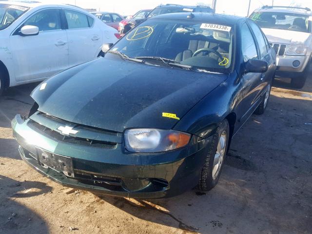 1G1JF52F037219059 - 2003 CHEVROLET CAVALIER L GREEN photo 2