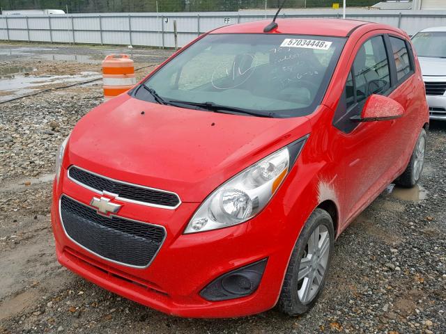 KL8CA6S96DC532682 - 2013 CHEVROLET SPARK LS RED photo 2