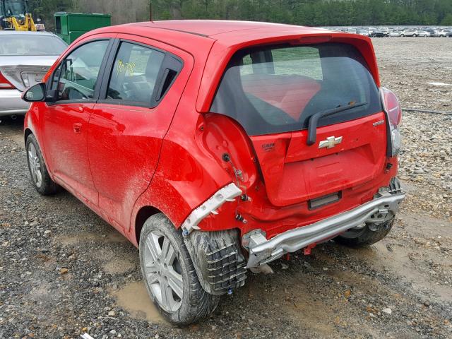 KL8CA6S96DC532682 - 2013 CHEVROLET SPARK LS RED photo 3