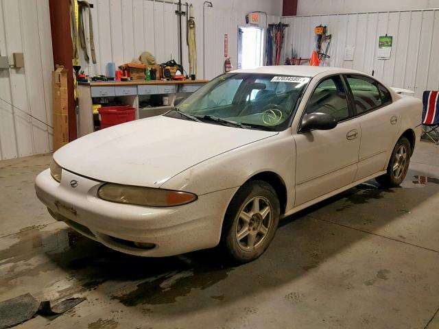 1G3NL52E02C229783 - 2002 OLDSMOBILE ALERO GL WHITE photo 2