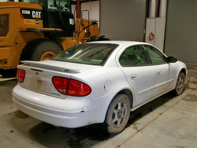 1G3NL52E02C229783 - 2002 OLDSMOBILE ALERO GL WHITE photo 4