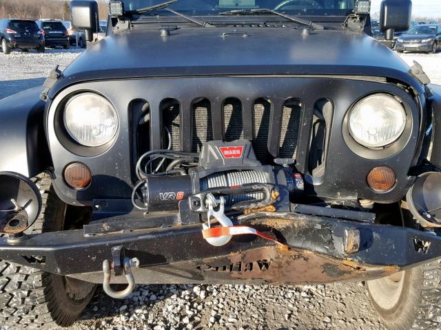 1J4GA59187L192131 - 2007 JEEP WRANGLER S 黑色 照片 9