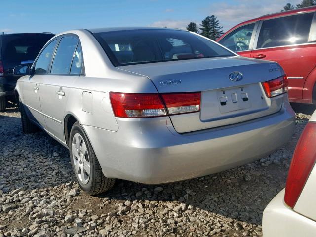 KMHET46C06A090898 - 2006 HYUNDAI SONATA GL SILVER photo 3