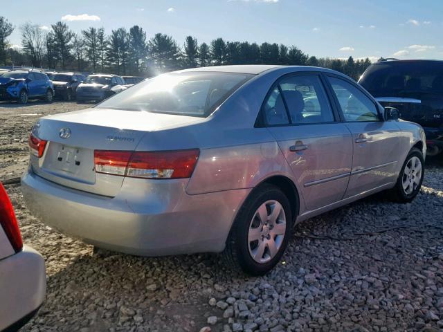 KMHET46C06A090898 - 2006 HYUNDAI SONATA GL SILVER photo 4