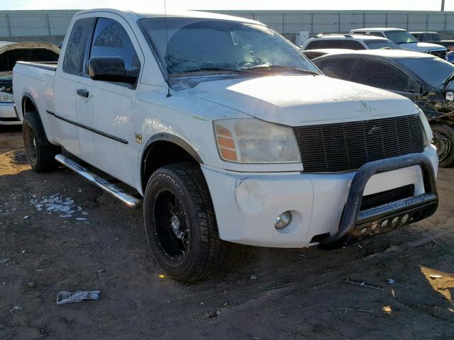 1N6AA06B74N514332 - 2004 NISSAN TITAN XE WHITE photo 1