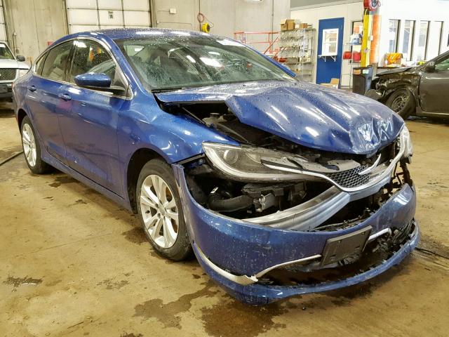 1C3CCCAB6FN540023 - 2015 CHRYSLER 200 LIMITE BLUE photo 1