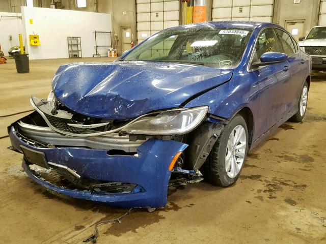 1C3CCCAB6FN540023 - 2015 CHRYSLER 200 LIMITE BLUE photo 2