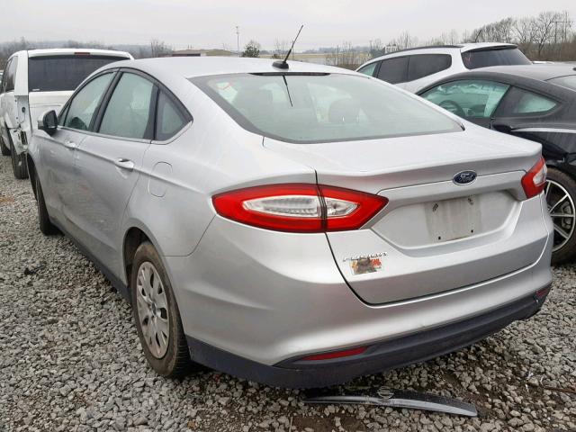 1FA6P0G7XE5373376 - 2014 FORD FUSION S SILVER photo 3