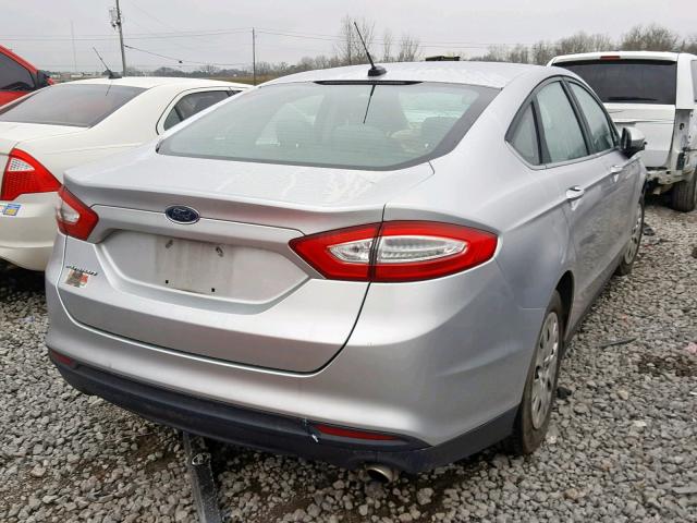 1FA6P0G7XE5373376 - 2014 FORD FUSION S SILVER photo 4