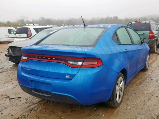 1C3CDFBA4GD604801 - 2016 DODGE DART SXT BLUE photo 4