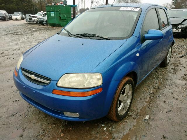 KL1TG66636B551860 - 2006 CHEVROLET AVEO LT BLUE photo 2