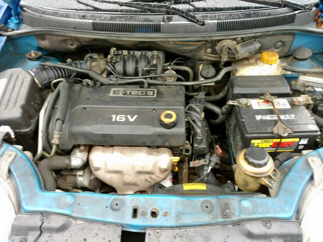 KL1TG66636B551860 - 2006 CHEVROLET AVEO LT BLUE photo 7