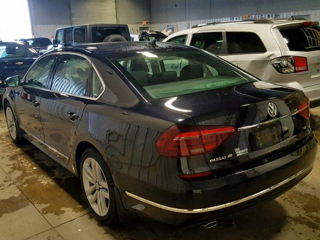 1VWGT7A3XHC024174 - 2017 VOLKSWAGEN PASSAT SE BLACK photo 3