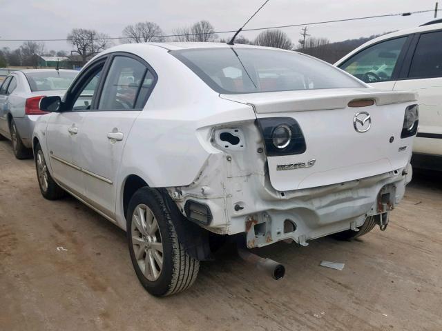 JM1BK323871746034 - 2007 MAZDA 3 S WHITE photo 3