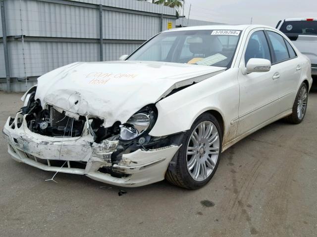 WDBUF56X08B279398 - 2008 MERCEDES-BENZ E 350 WHITE photo 2