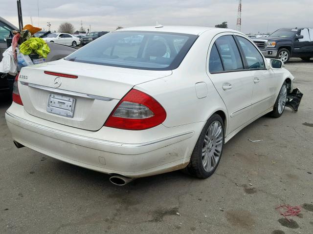 WDBUF56X08B279398 - 2008 MERCEDES-BENZ E 350 WHITE photo 4