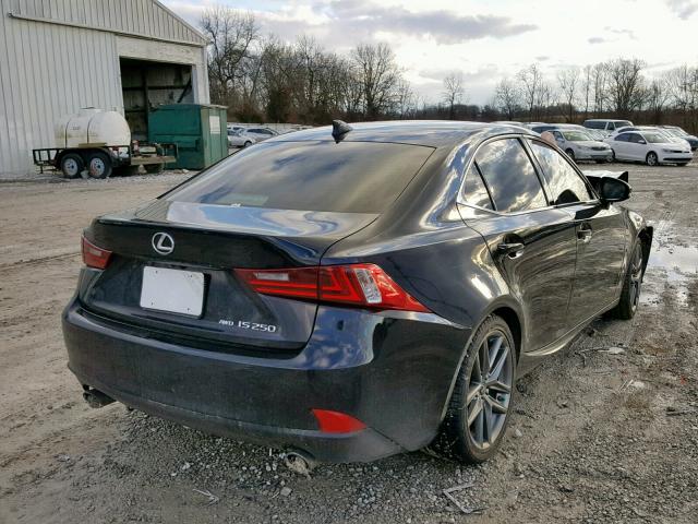 JTHCF1D23E5011502 - 2014 LEXUS IS 250 BLACK photo 4