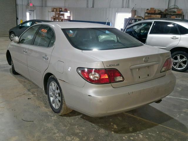 JTHBA30G140019021 - 2004 LEXUS ES 330 SILVER photo 3