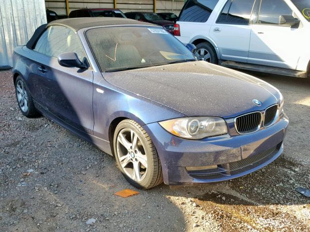 WBAUL7C59BVJ78761 - 2011 BMW 128 I BLUE photo 1