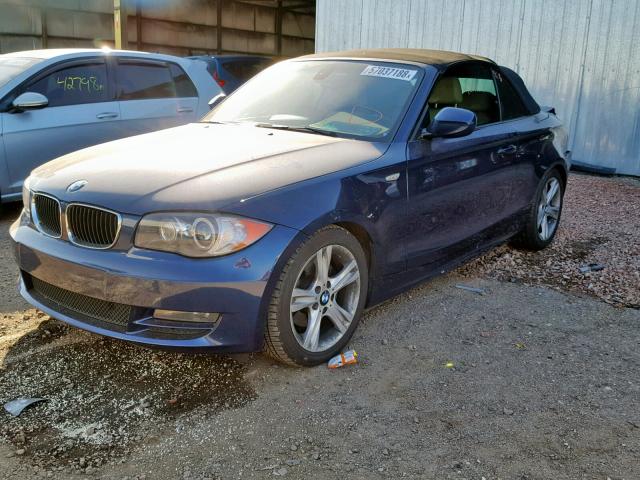 WBAUL7C59BVJ78761 - 2011 BMW 128 I BLUE photo 2