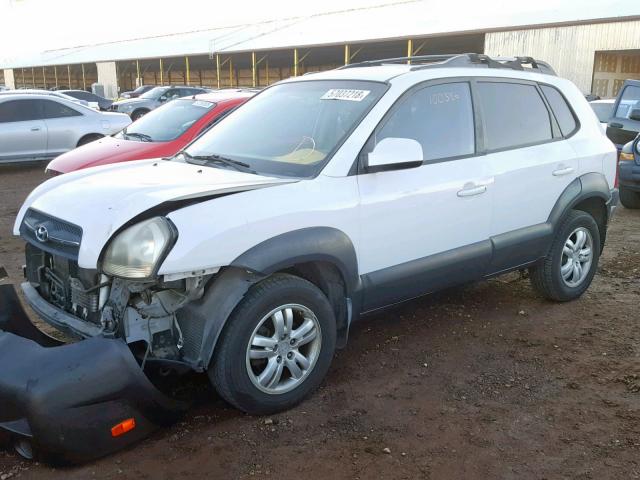 KM8JN12D87U568586 - 2007 HYUNDAI TUCSON SE WHITE photo 2