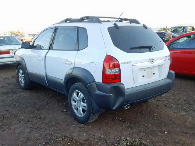 KM8JN12D87U568586 - 2007 HYUNDAI TUCSON SE WHITE photo 3