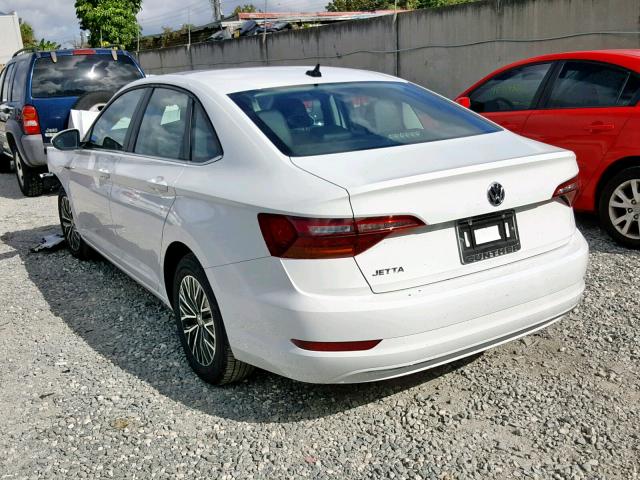 3VWE57BU7KM009548 - 2019 VOLKSWAGEN JETTA SEL WHITE photo 3