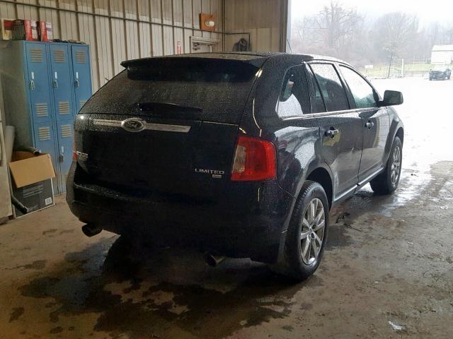 2FMDK4KC1BBA62871 - 2011 FORD EDGE LIMIT BLACK photo 4