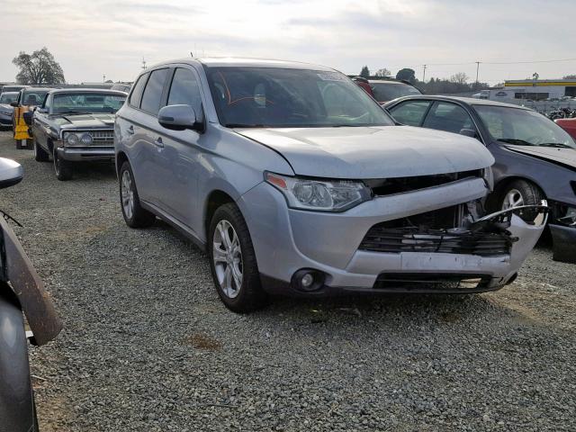 JA4AZ3A34EZ007406 - 2014 MITSUBISHI OUTLANDER SILVER photo 1