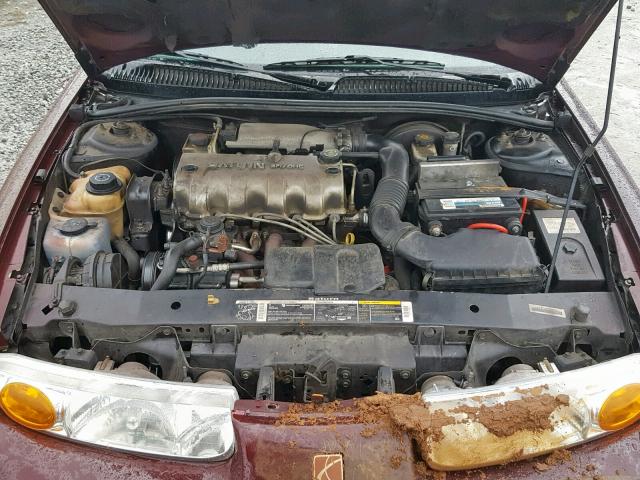 1G8ZF52872Z202669 - 2002 SATURN SL BURGUNDY photo 7