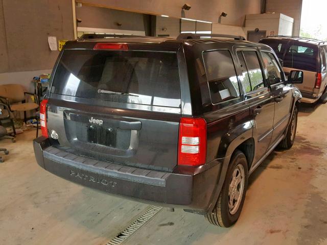 1J8FT28W98D544029 - 2008 JEEP PATRIOT SP BLACK photo 4