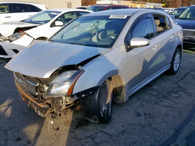 3N1AB6AP4CL701633 - 2012 NISSAN SENTRA 2.0 SILVER photo 2