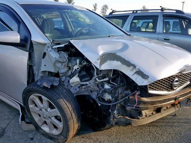 3N1AB6AP4CL701633 - 2012 NISSAN SENTRA 2.0 SILVER photo 9