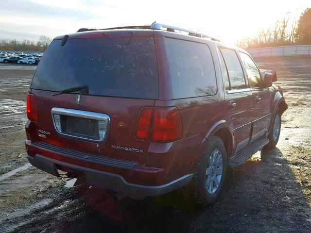 5LMFU28R24LJ30002 - 2004 LINCOLN NAVIGATOR Kastanienbraun Foto 4