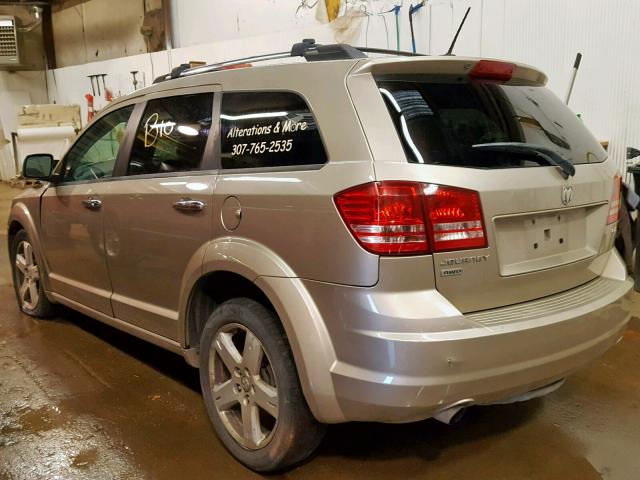 3D4GH67V99T249167 - 2009 DODGE JOURNEY R/ SILVER photo 3