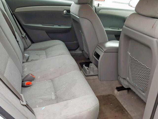 1G1ZG57B09F231992 - 2009 CHEVROLET MALIBU LS WHITE photo 6