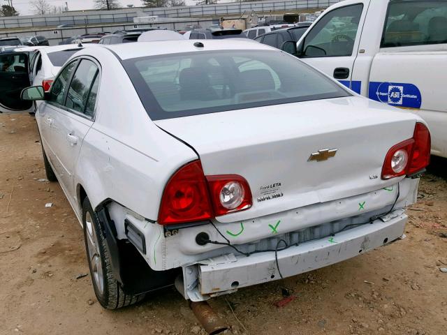 1G1ZG57B09F231992 - 2009 CHEVROLET MALIBU LS WHITE photo 9