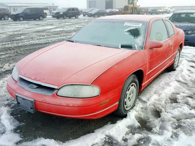 2G1WW12M3X9204606 - 1999 CHEVROLET MONTE CARL RED photo 2