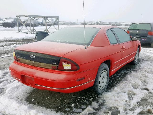 2G1WW12M3X9204606 - 1999 CHEVROLET MONTE CARL RED photo 4