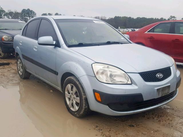 KNADE123186331451 - 2008 KIA RIO BASE BLUE photo 1