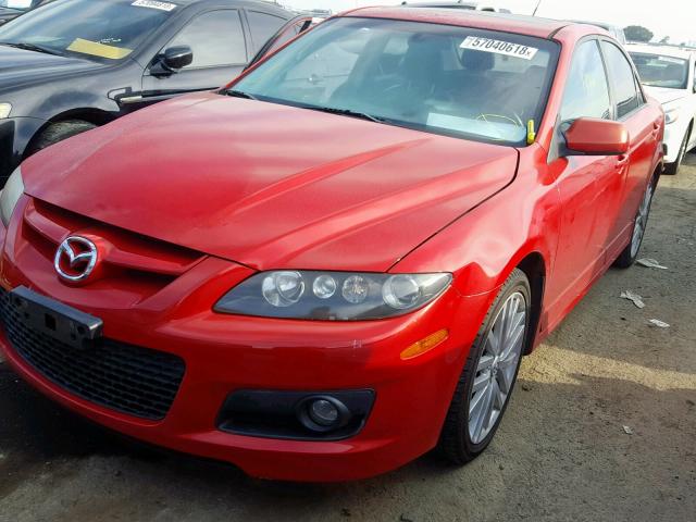 JM1GG12L461100533 - 2006 MAZDA SPEED 6 RED photo 2